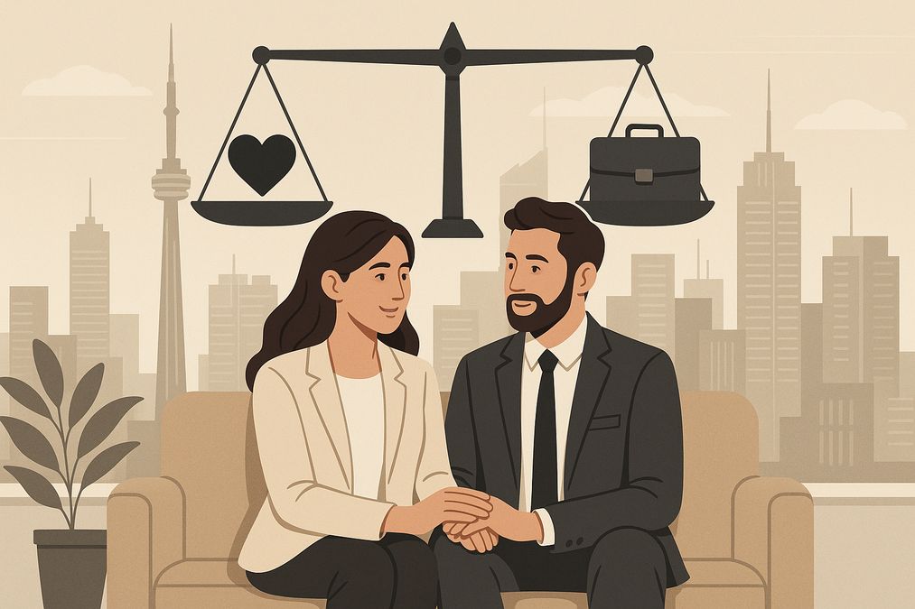 how to balance marriage and business partnership in Toronto