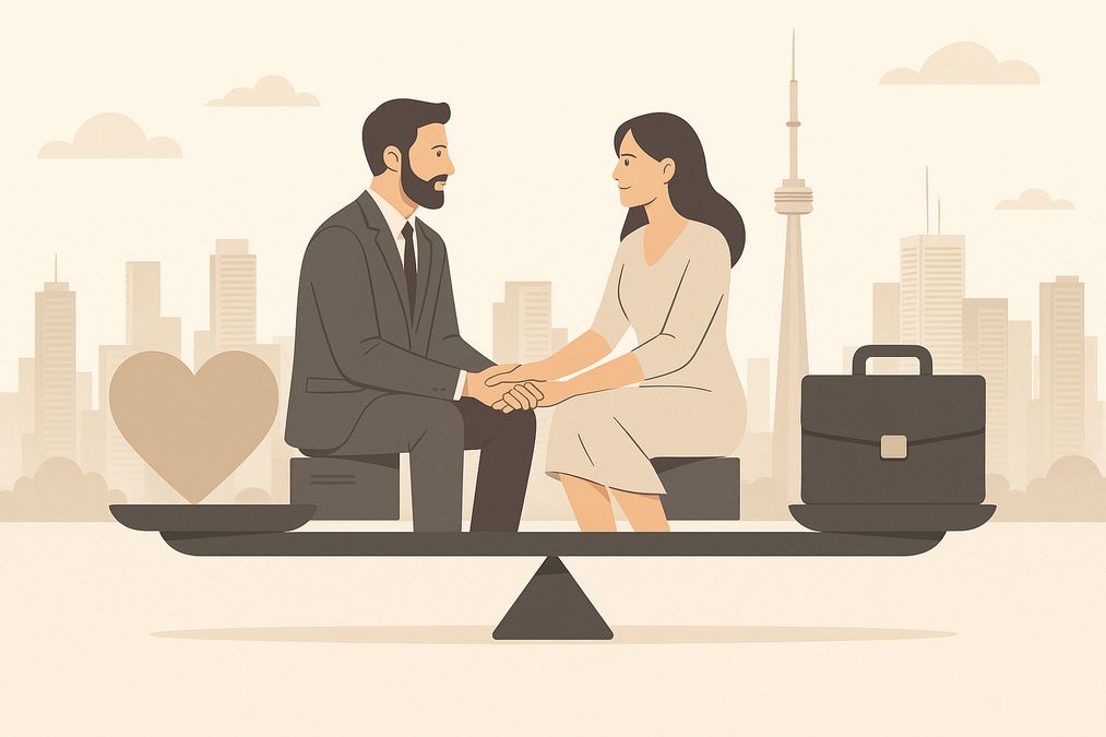how to balance marriage and business partnership in Toronto