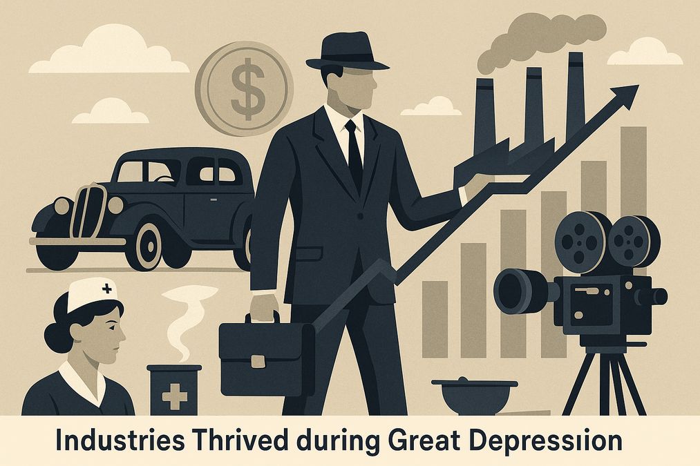 industries that thrived in Great Depression era